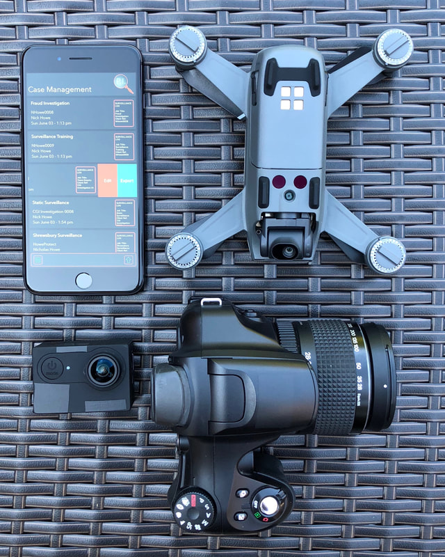 DJI Spark Drone / PI Report App / Bridge Camera / Sport Camera